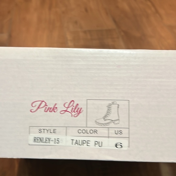 Pink Lily Taupe Renley Boots - Picture 2 of 4